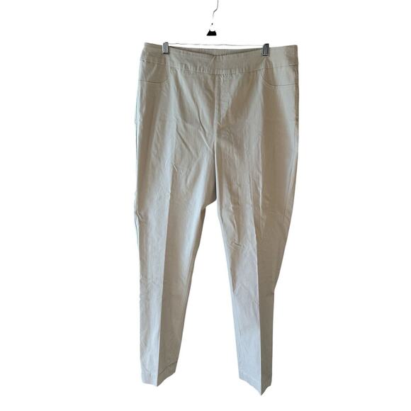 Soft Surroundings Super Stretch Pull-On Skinny Leg Pants Khaki Size Large - Picture 3 of 10